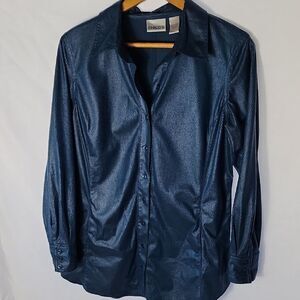 Faux Snakeskin Button Up Shirt Shacket With Pockets